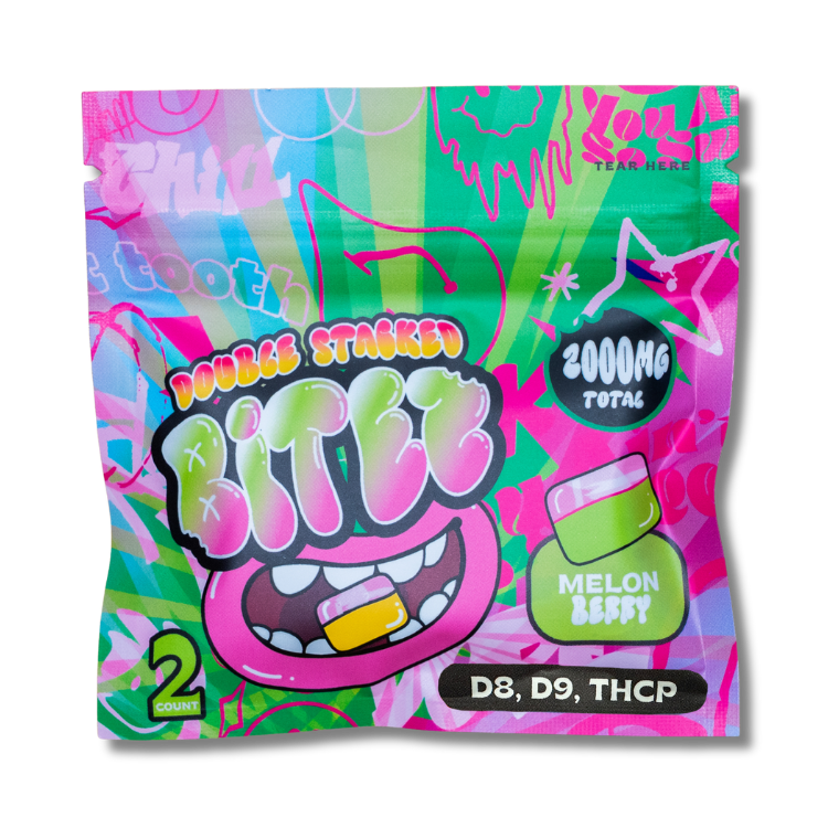 BITEZ - Delta-8 + Delta-9 + THCP 2000MG Gummies - Melon Berry