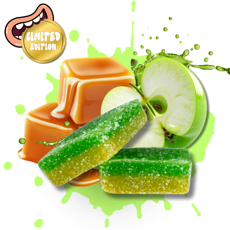 BITEZ - D8 + D9 + THCP 2000MG Gummies - Candy Apple - Limited
