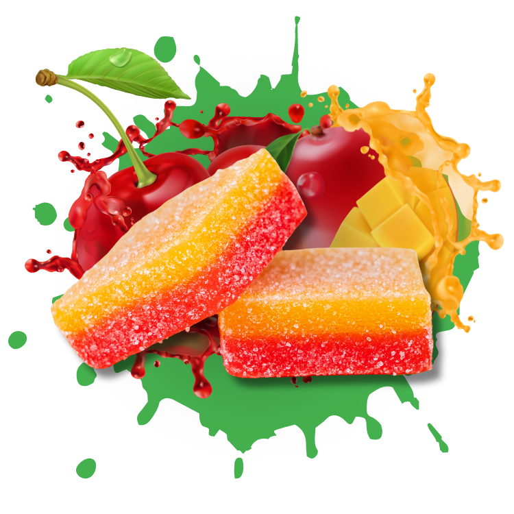 BITEZ - Delta-8 + Delta-9 + THCP 2000MG Gummies - Cherry Mango