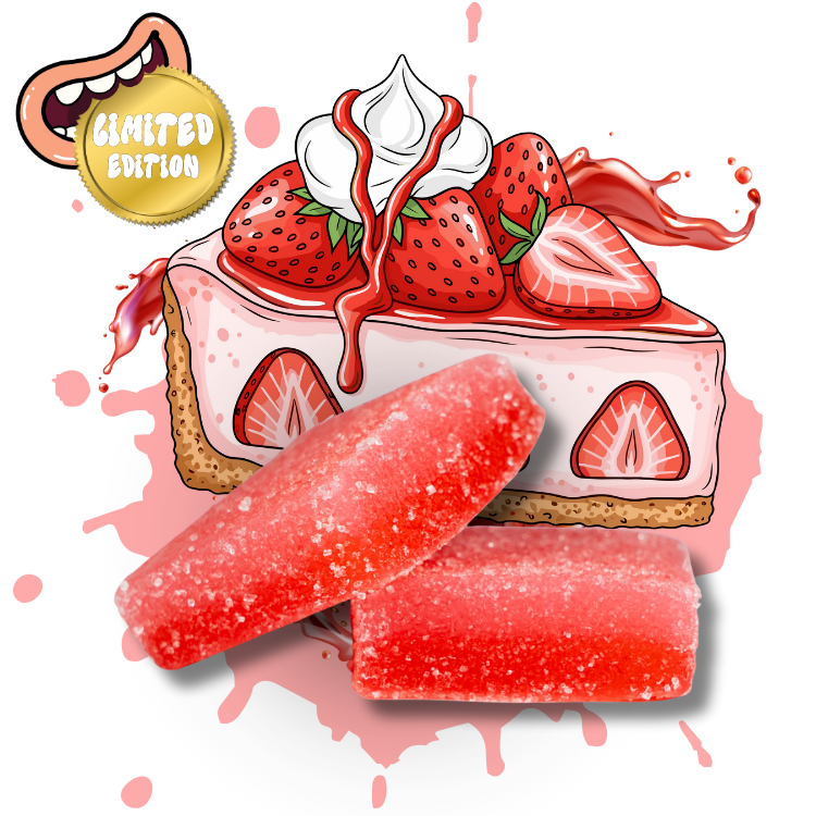 BITEZ - D8 + D9 + THCP 2000MG Gummies - Strawberry Shortcake