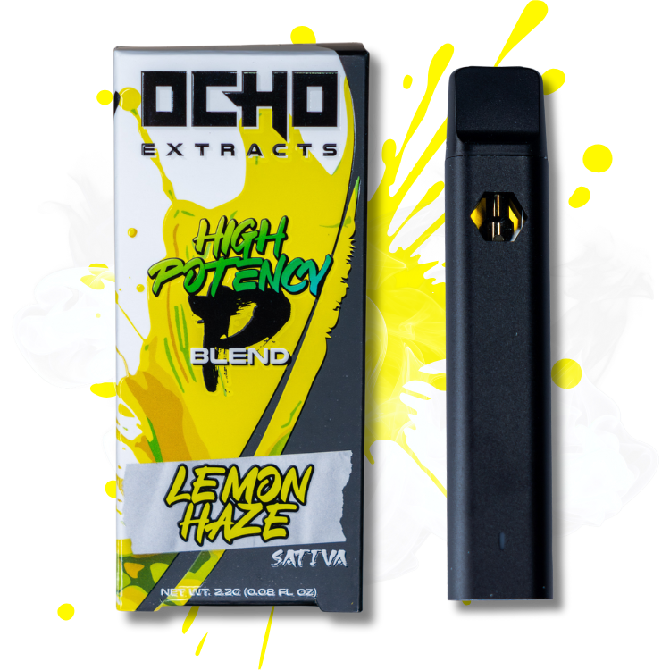 2.2 Gram Disposable P Blend Lemon Haze – Ocho Extracts