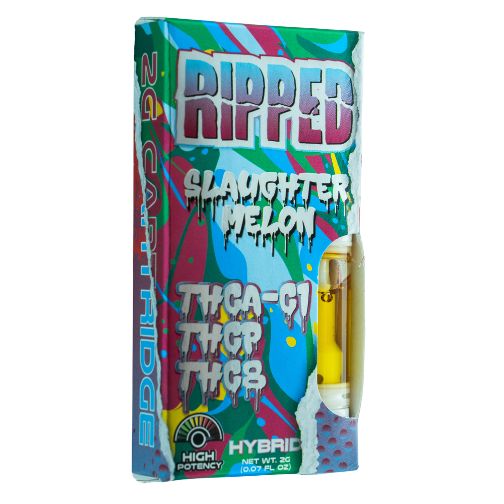 RIPPED - THCA-C1 Blend - 2G Cartridge - Slaughter Melon - Hybrid