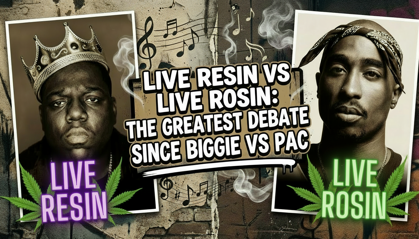 Live Resin vs Live Rosin: The Greatest Debate Since Biggie vs Pac