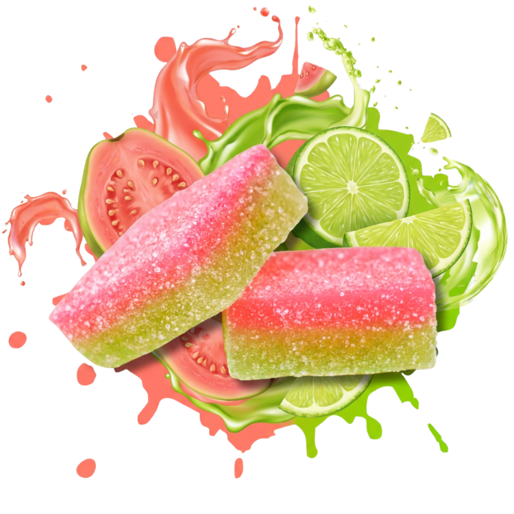 BITEZ XL - Delta-8 + Delta-9 + THCP 4000MG Gummies - Guava Lime