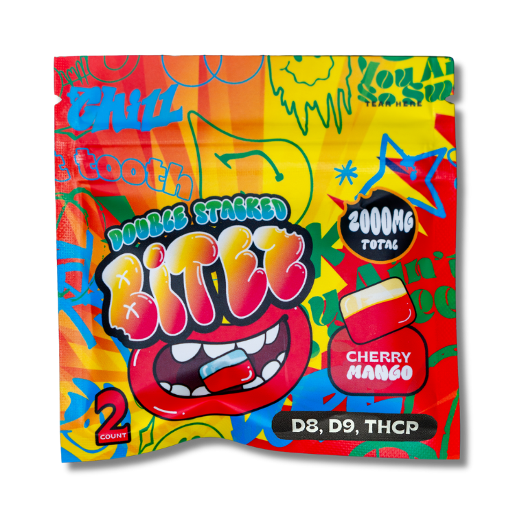 BITEZ - Delta-8 + Delta-9 + THCP 2000MG Gummies - Cherry Mango