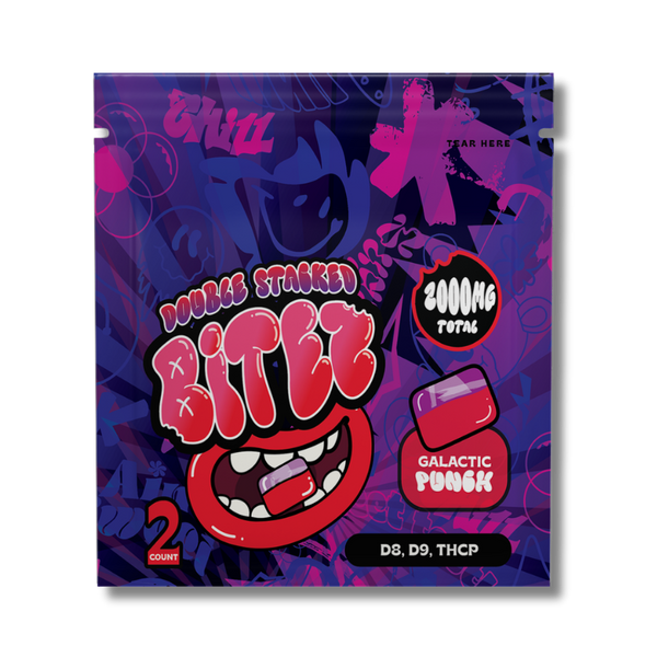 BITEZ - Delta-8 + Delta-9 + THCP 2000MG Gummies - Galactic Punch
