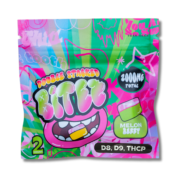 BITEZ - Delta-8 + Delta-9 + THCP 2000MG Gummies - Melon Berry