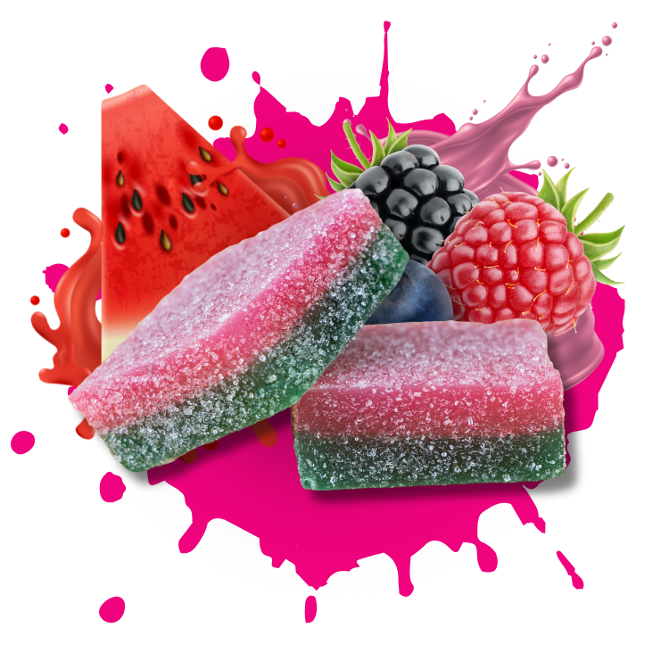 BITEZ - Delta-8 + Delta-9 + THCP 2000MG Gummies - Melon Berry