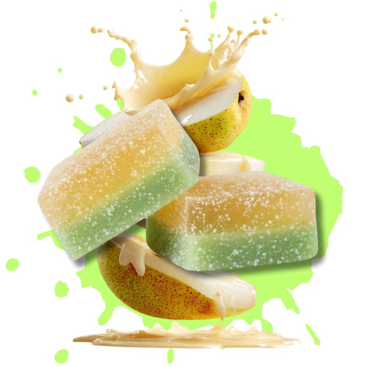 BITEZ - Delta-8 + Delta-9 + THCP 2000MG Gummies - Pear Champagne