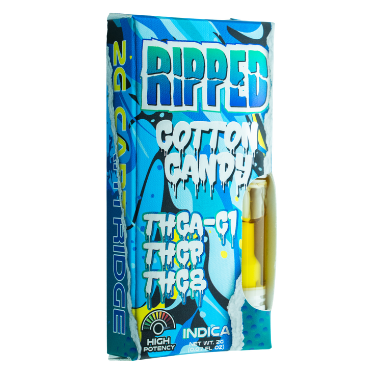 RIPPED - THCA-C1 Blend - 2G Cartridge - Cotton Candy - Indica