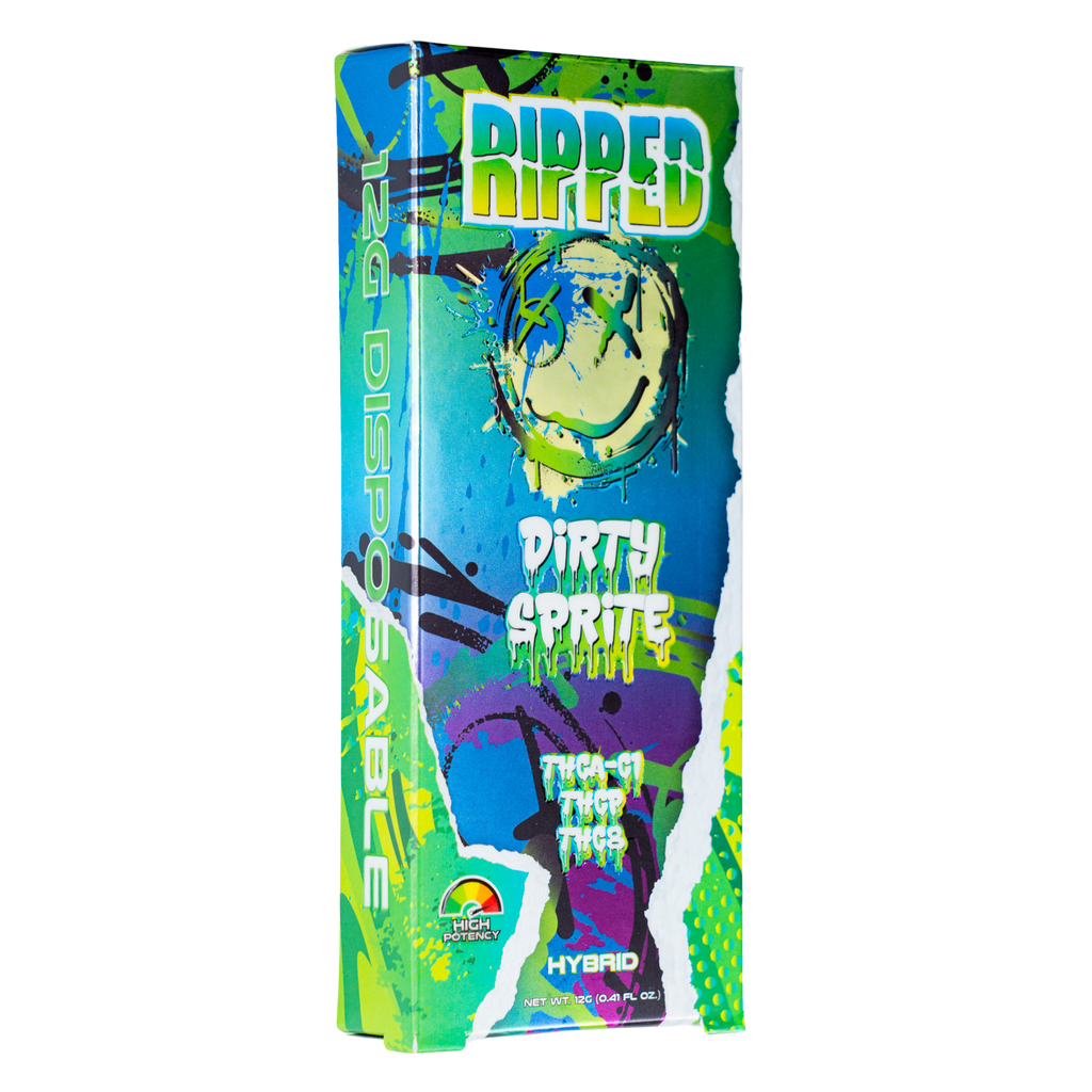RIPPED - THCA-C1 Blend - 12G Disposable - Dirty Sprite - Hybrid Ocho Extracts RIPPED - THCA-C1 Blend - 12G Disposable - Dirty Sprite - Hybrid Ocho Extracts