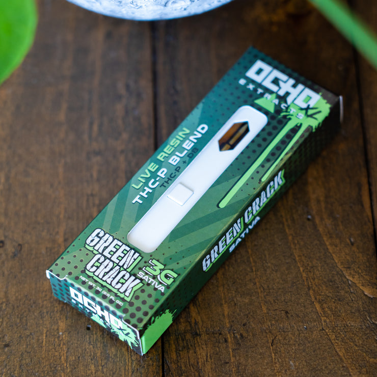 Ocho XL 3 Gram Disposable - Green Crack Live Resin THCP Blend