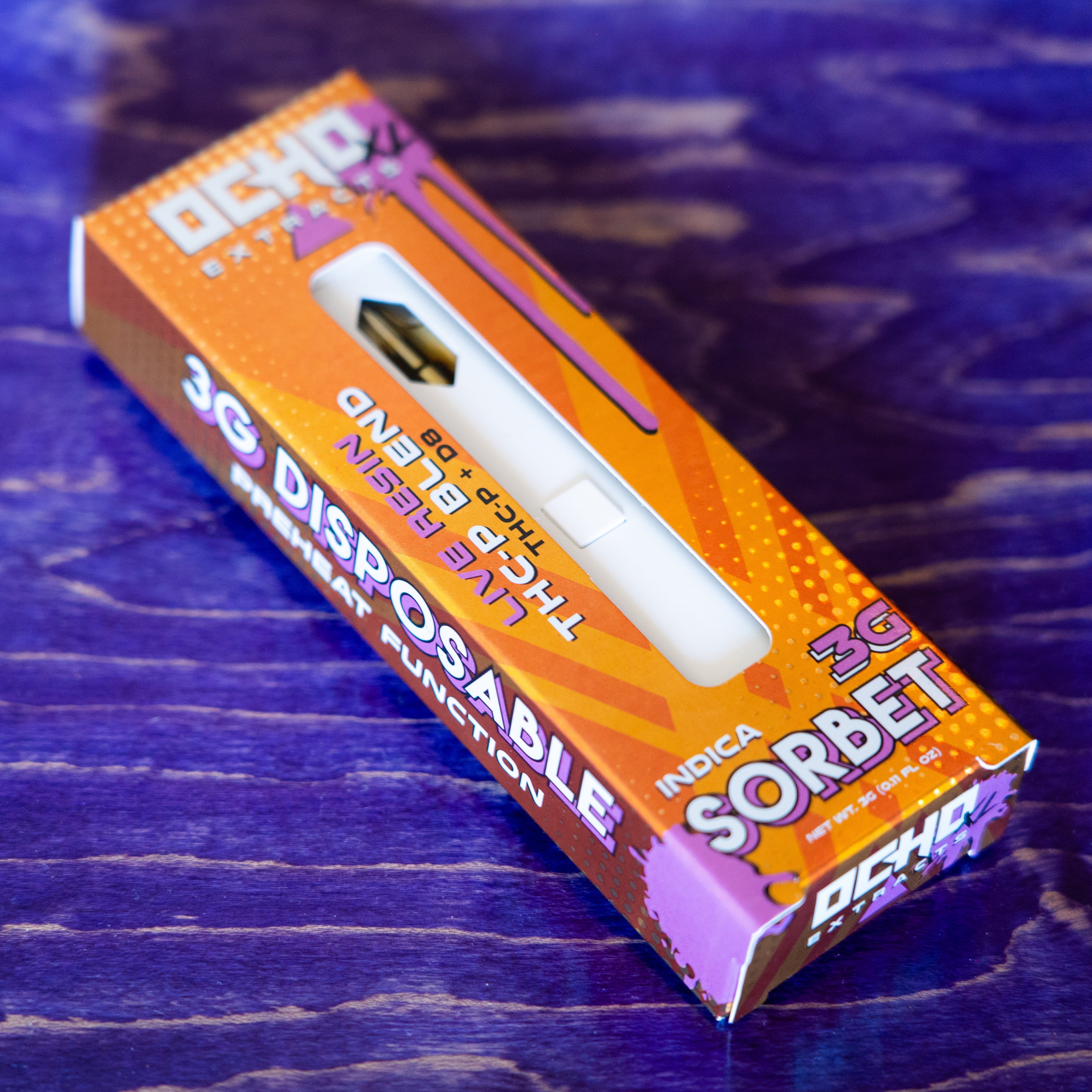 Ocho XL 3G Disposable - Sorbet Live Resin THCP Blend