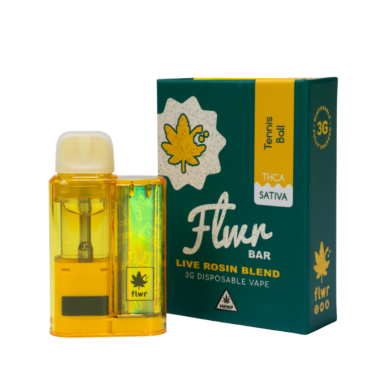 Flwr Bar - 3 Gram THCA Disposable - Tennis Ball - Sativa