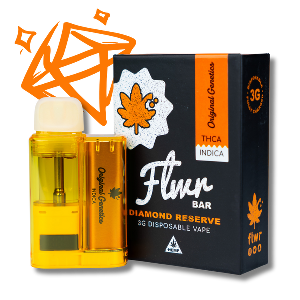 Flwr Bar DR - 3G Nano THCA Disposable - Original Genetics - Indica
