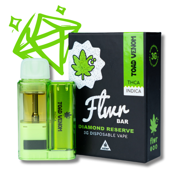 Weed Vape Bar Flwr Bar DR - 3G Nano THCA Disposable - Toad Venom Weed Vape Bar Flwr Bar DR - 3G Nano THCA Disposable - Toad Venom