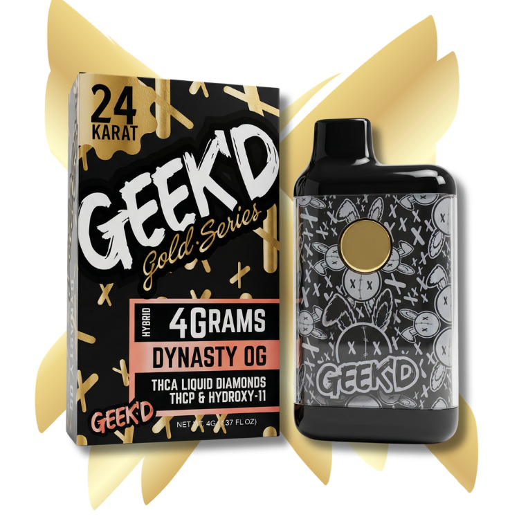 Geek'd Extracts - 24K Gold Series - Dynasty OG - 4g THCA Disposable ...
