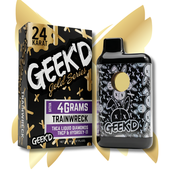 Geek'd Extracts - 24K Gold Series - Trainwreck - 4g THCA