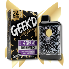 Geek'd Extracts - 24K Gold Series - Trainwreck - 4g THCA