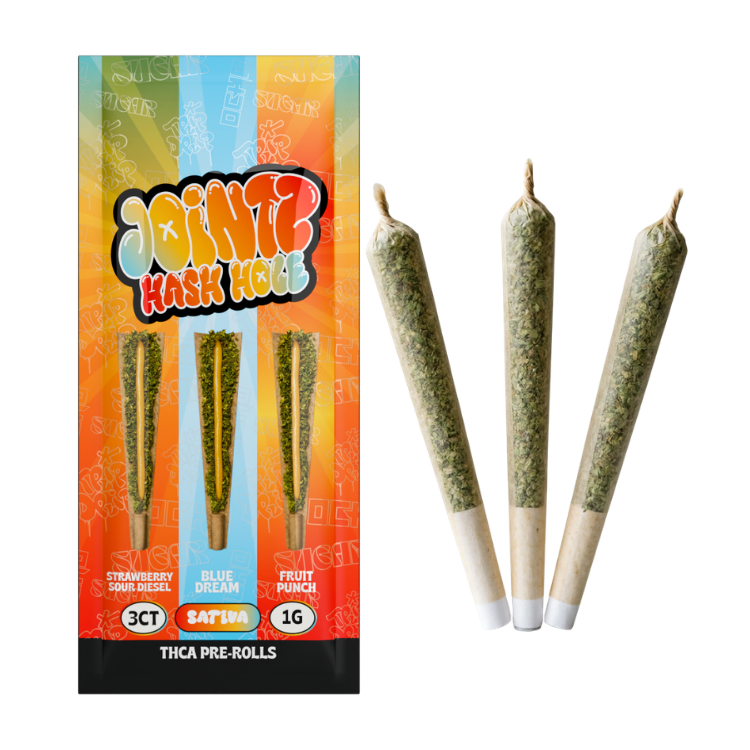 JOINTZ Hash Hole THCA Prerolls - Sativa - 3 Gram - 3-Pack