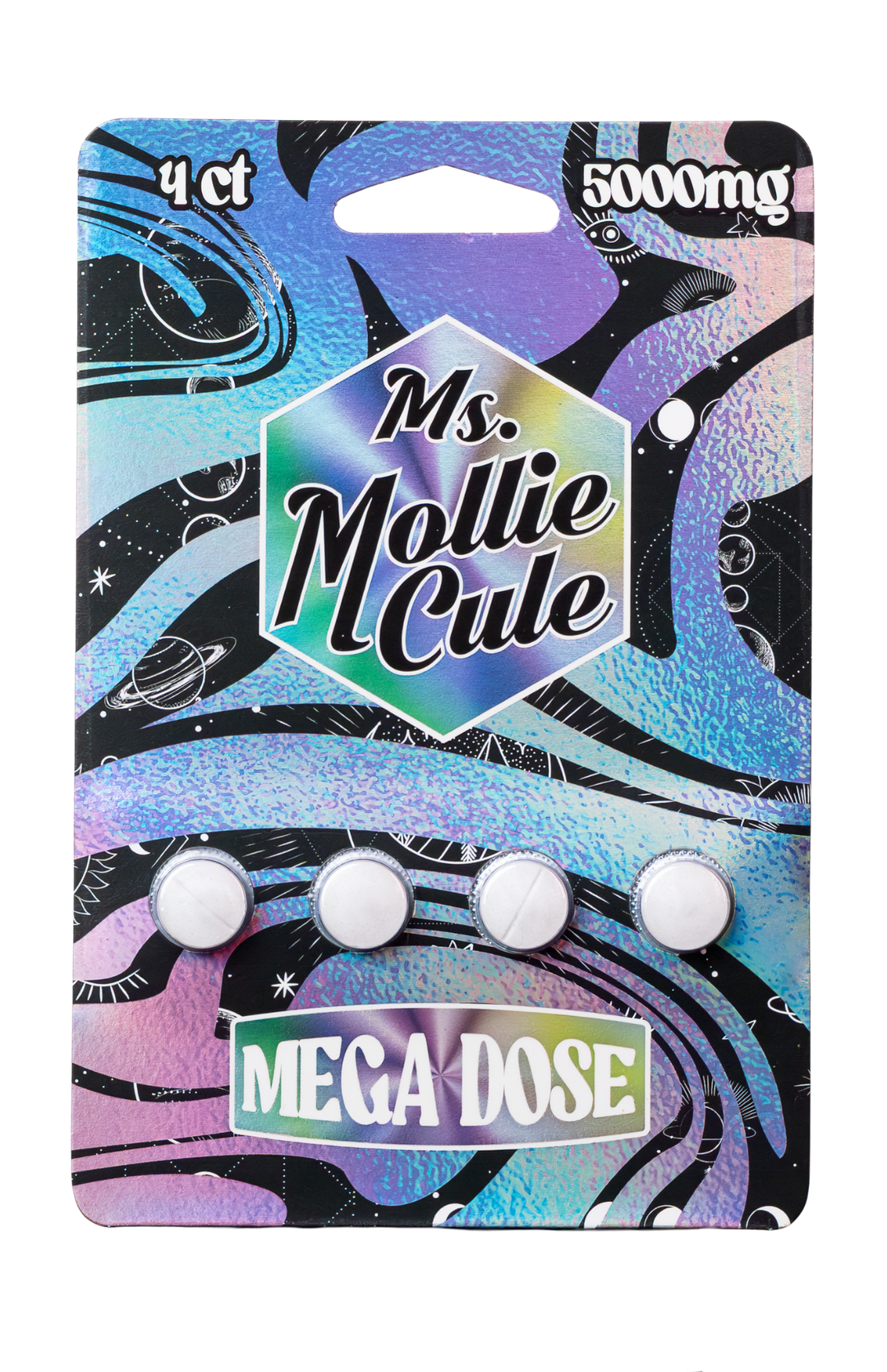 Ms Mollie Cule Mega Dose Mushroom Tablets – 5000mg Sensory Blend