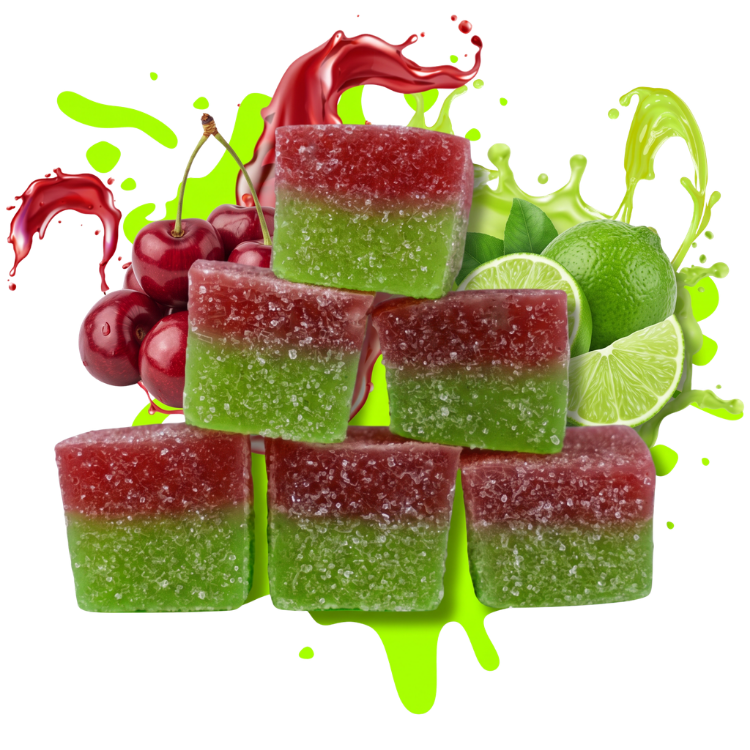 ZOUR x BITEZ Micros 3,000MG Gummies - Delta-8 + Delta-9 + THCP - Cherry Lime