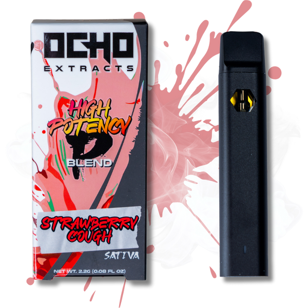 2.2 Gram Disposable P Blend Strawberry Cough Ocho Extracts 2.2 Gram Disposable P Blend Strawberry Cough Ocho Extracts