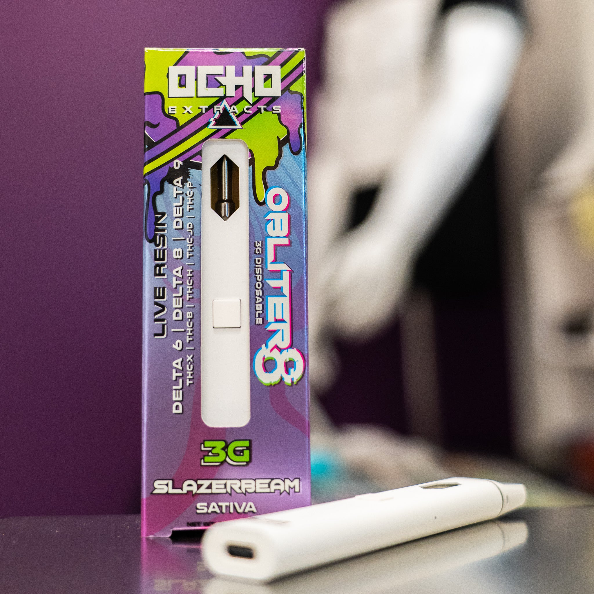 ハラチュウページ Obliter8 3g Live Resin Disposable Slazerbeam – Ocho Extracts