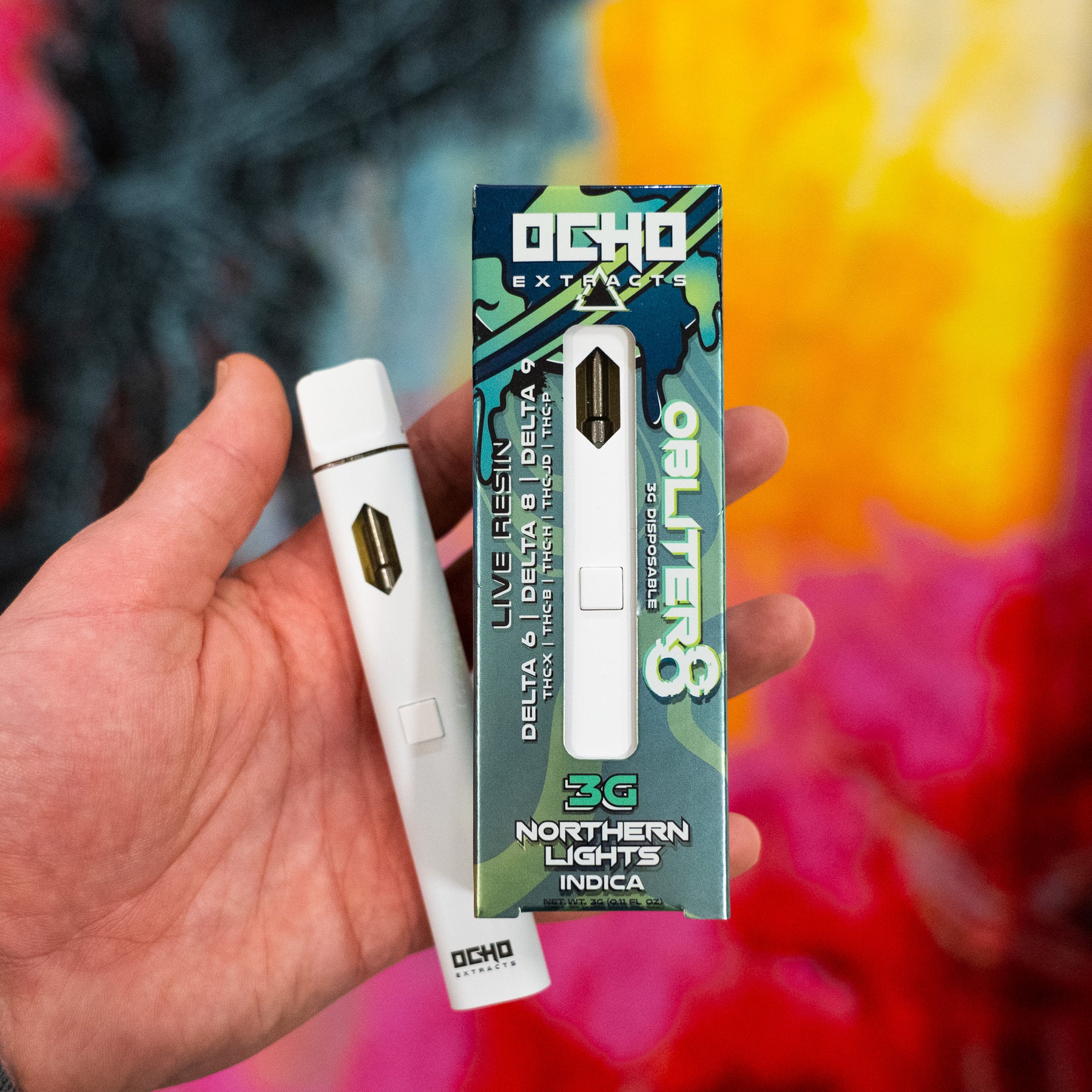 Obliter8 3g Live Resin Disposable Northern Lights – Ocho Extracts