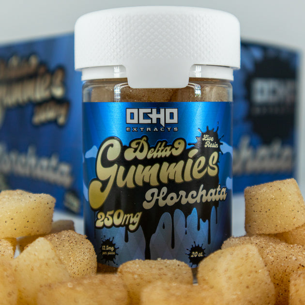 Delta-9 THC + Live Resin Gourmet Gummies 250mg – Ocho Extracts