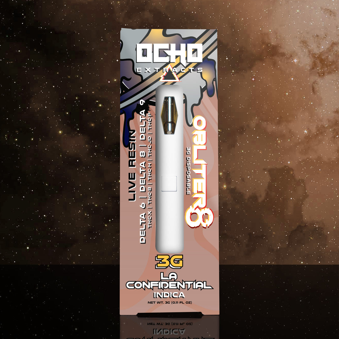 Obliter8 3g Live Resin Disposable LA Confidential Ocho Extracts Obliter8 3g Live Resin Disposable LA Confidential Ocho Extracts