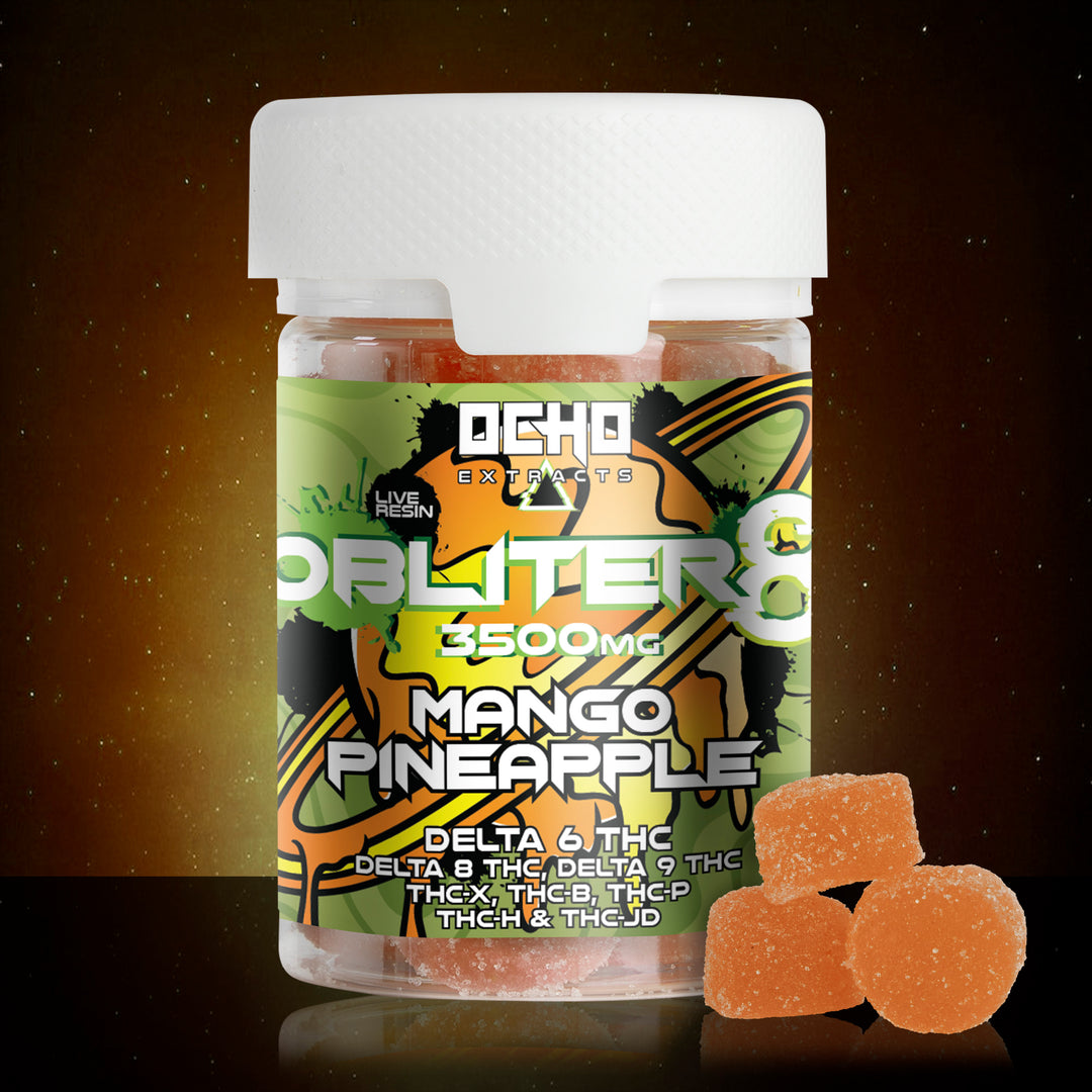 Obliter8 3500mg Live Resin Gummies - Mango Pineapple