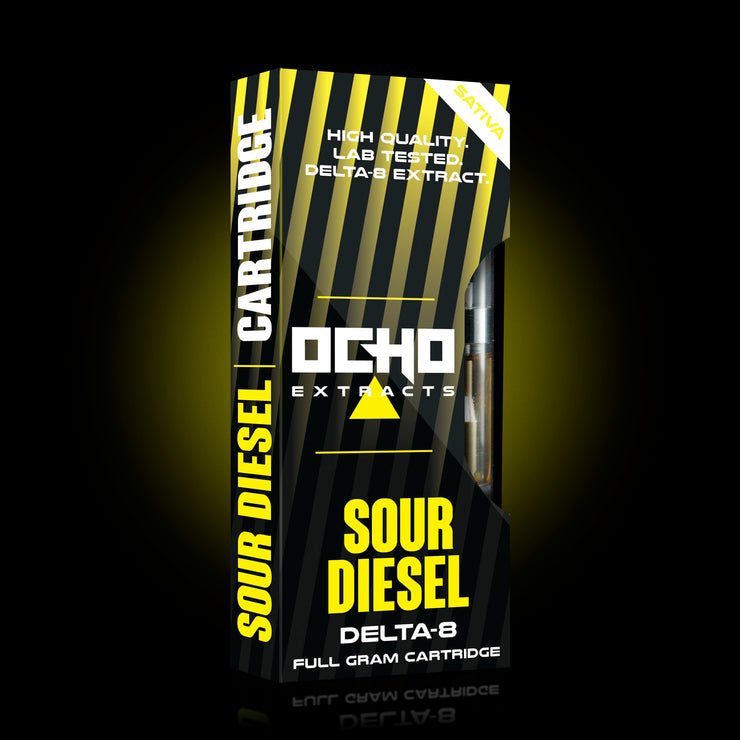 Sour Diesel Cartridge THC Delta 8 - HHC - THCo - OchoExtracts
