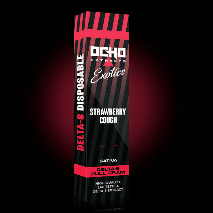 Strawberry Cough Disposable THC Delta 8 - HHC - THCo - OchoExtracts