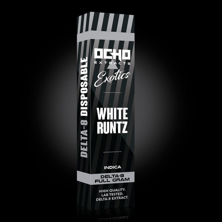 White Runtz Disposable THC Delta 8 - HHC - THCo - OchoExtracts